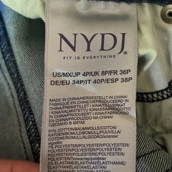 NYDJ Sheri Ankle jeans petite NEW size 4P - Picture 8 of 8